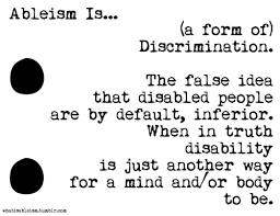 picture of the definition of ableism