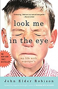 Book Cover with a little boy with his eyes closed for Look Me in the Eye