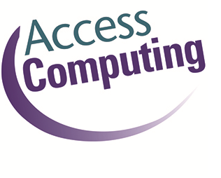 Access Computing logo with blue and purple letters.